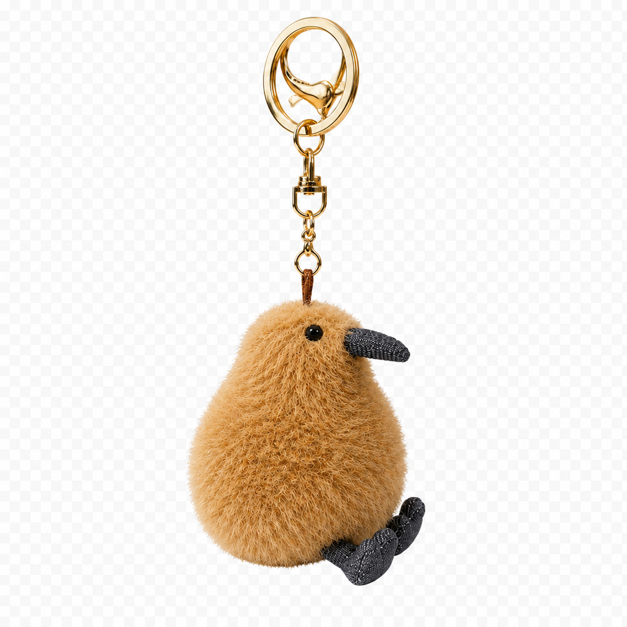 Koko the Kiwi Keyring - Brown